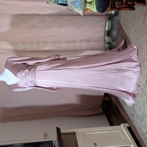 Mac Duggal Raspberry Satin Gown